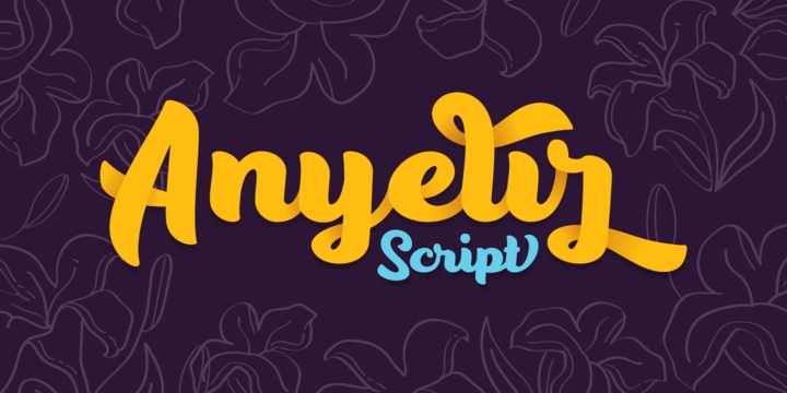 Anyelir Script Regular Font preview